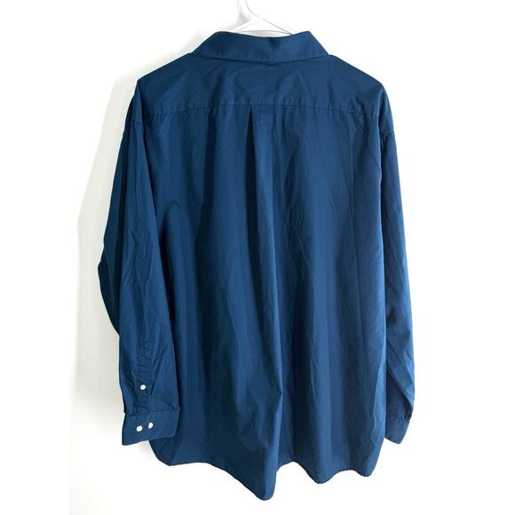 ALEXANDER JULIAN COLOURS Shirt Blue Long Sleeves Button Down Men's 2XL 18/18.5 - Picture 3 of 6